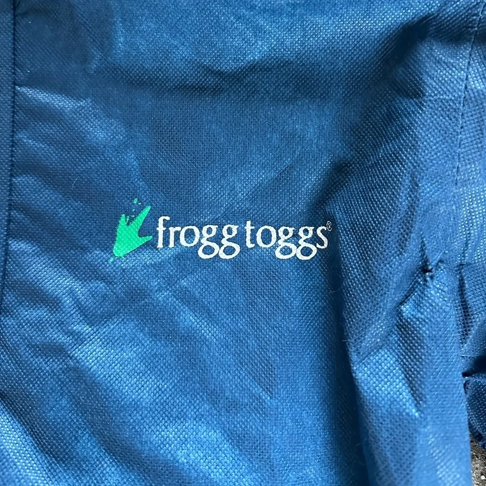 NWT Frogg Toggs Polly Woggs Kids Rain Suit Youth Royal Blue/Black Size Small
